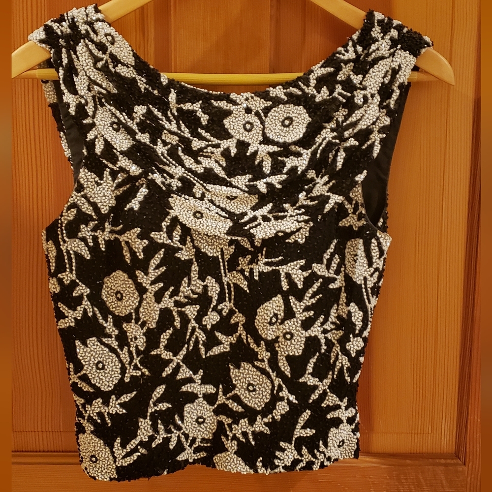 Andretta Donatella beaded sleeveless top